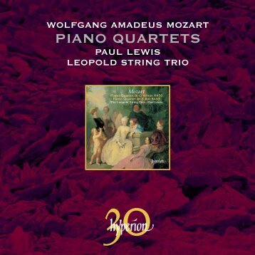 PIANO QUARTETS - Abeille Musique