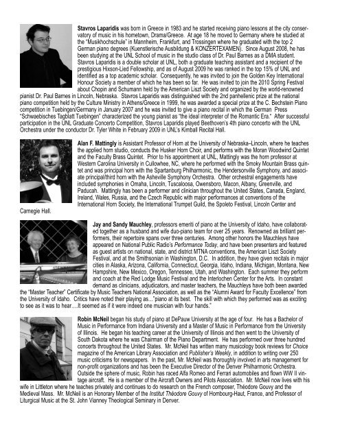 ALS Program (Page 1) - American Liszt Society