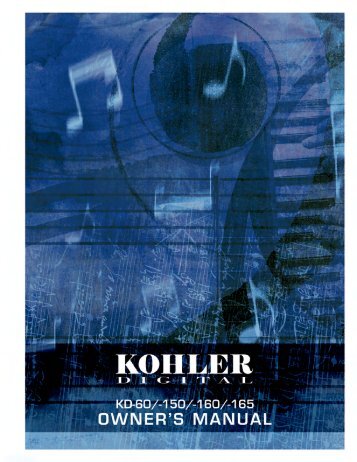 Owner's Manual - Kohler Digital Pianos