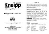 Oliver Wegener - Kneipp-Verein Lübeck eV