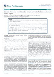 Galvanic Vestibular Stimulation for Camptocormia in Parkinson's ...