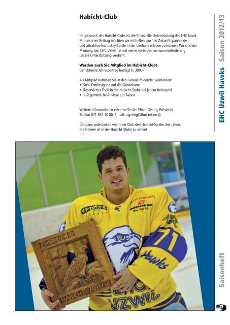 Saisonheft 2012-13 - EHC Uzwil