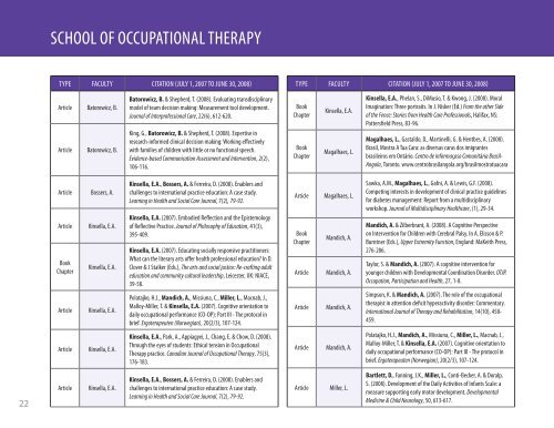 Faculty of Health Sciences - University of Western Ontario