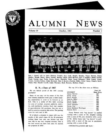 ALUMNI NEWS - Frederick D. Hill Archives