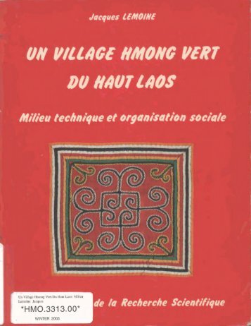un village hmong vert du haut laos
