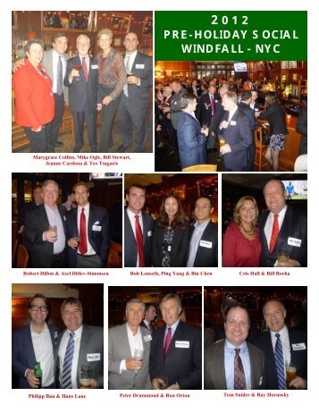 2012 PRE-HOLIDAY SOCIAL WINDFALL - NYC - ASBA