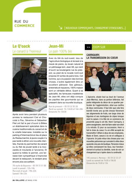 Billère Magazine 99 DEC 2011 JAN 2012 (pdf - Ville de Billere