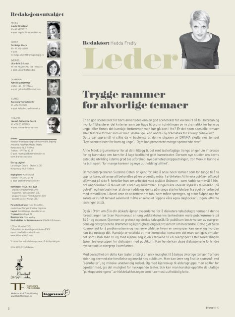 Trygge rammer for alvorlige temaer - Landslaget drama i skolen