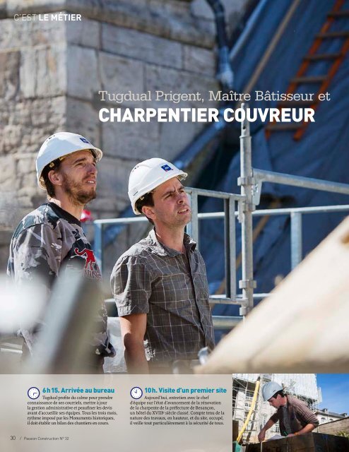 un chArpentier couvreur - VINCI Construction France
