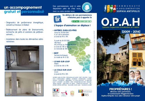 O.P.A.H - La Communauté d'Agglomération Sophia-Antipolis
