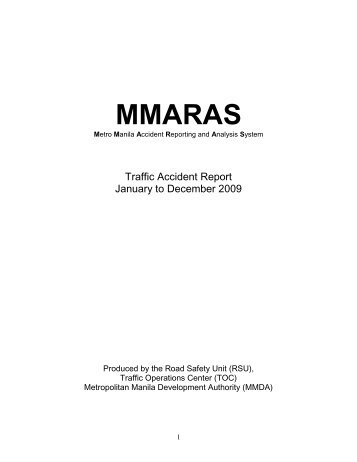 MMARAS Traffic Accident Report 2009