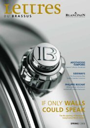 IF ONLY WALLS COULD SPEAK - Blancpain