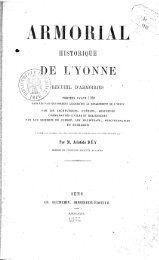 Déy, Aristide. Armorial historique de l'Yonne, recueil - Bibliothèque ...