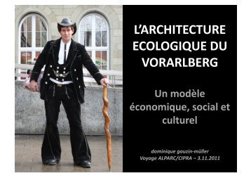 L'ARCHITECTURE+ ECOLOGIQUE+DU+ VORARLBERG+