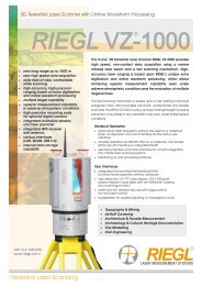 Datasheet RIEGL VZ-1000