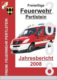 Jahresbericht 2008 - Freiwillige Feuerwehr Pertlstein