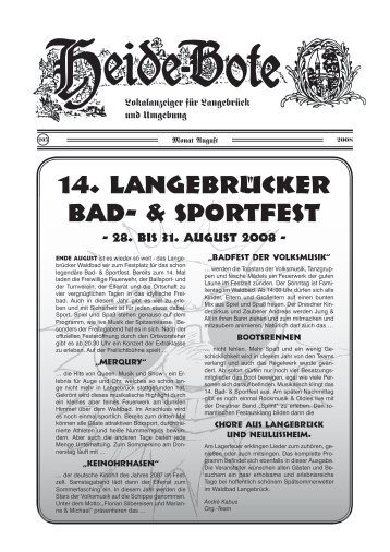 14. Langebrücker Bad- & Sportfest