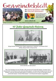 40 Jahre Gemeinde-Reform - Sasbach bei Achern