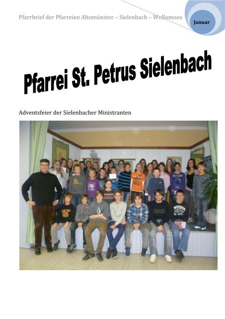 Pfarrbrief der Pfarreien Altomünster – Sielenbach ... - Gratis Webserver