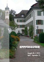 Ausgabe Nr. 1/2012 April - September 12 - Schloss Eppishausen
