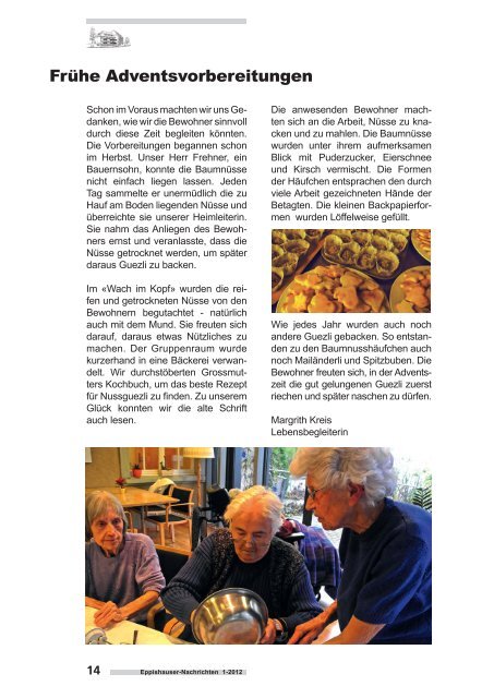 Ausgabe Nr. 1/2012 April - September 12 - Schloss Eppishausen