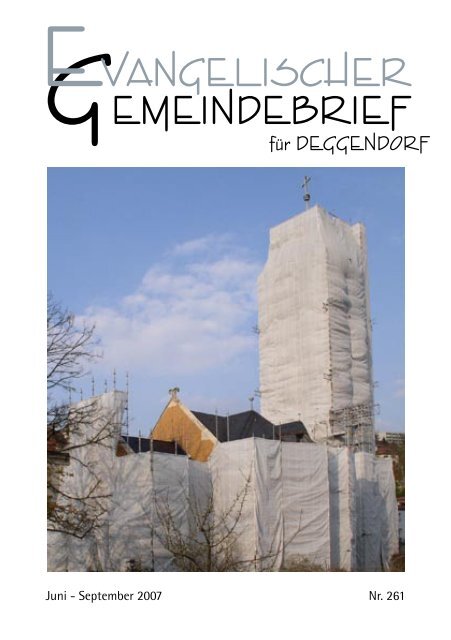 Juni - September 2007 - Evangelische Kirchengemeinde Deggendorf