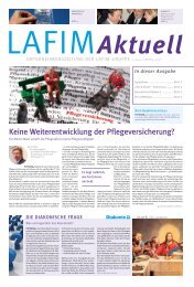 Keine Weiterentwicklung der Pflegeversicherung? - lafim