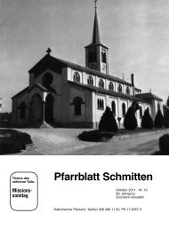 Pfarrblatt Nr. 10 - Pfarrei Schmitten