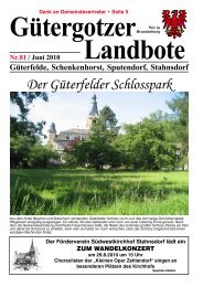 Der Güterfelder Schlosspark - SPD Ortsverein Stahnsdorf