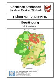 Stahnsdorf FNP Deckblatt Begründung September 2012