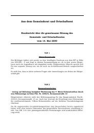 Aus dem Gemeinderat und Ortschaftsrat - Wellendingen