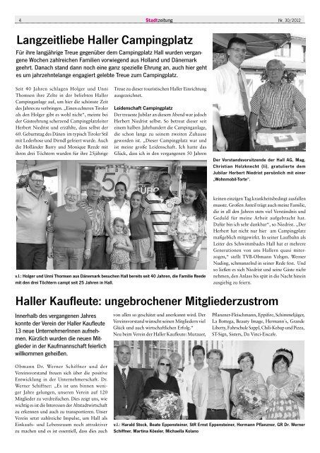 Stadtzeitung - in Hall in Tirol