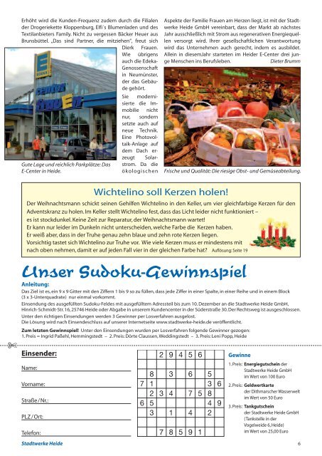 Ausgabe November 2009 - Stadtwerke Heide GmbH