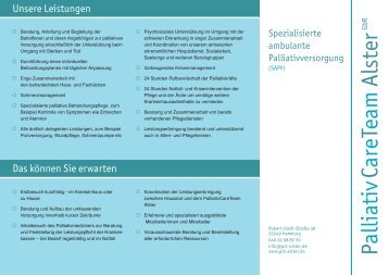 Broschüre als PDF - Palliativ Care Team Alster GbR