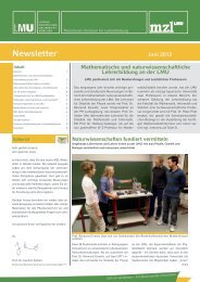 Newsletter - Münchener Zentrum für Lehrerbildung - LMU