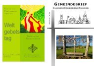 Gemeindebrief Nr. 158 - Evangelische Kirchengemeinde Plochingen