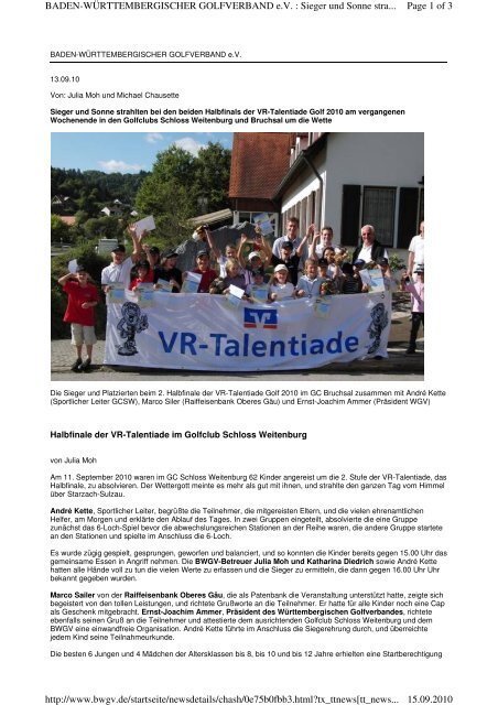 Vollständiger Artikel - VR-Talentiade