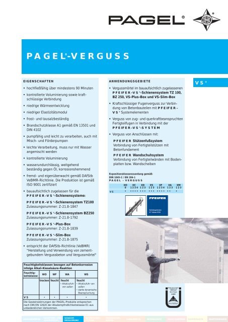 PAGEL®-VERGUSS - Pagel Spezial-Beton GmbH & Co. KG
