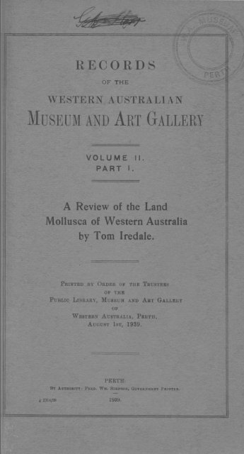 J - Western Australian Museum