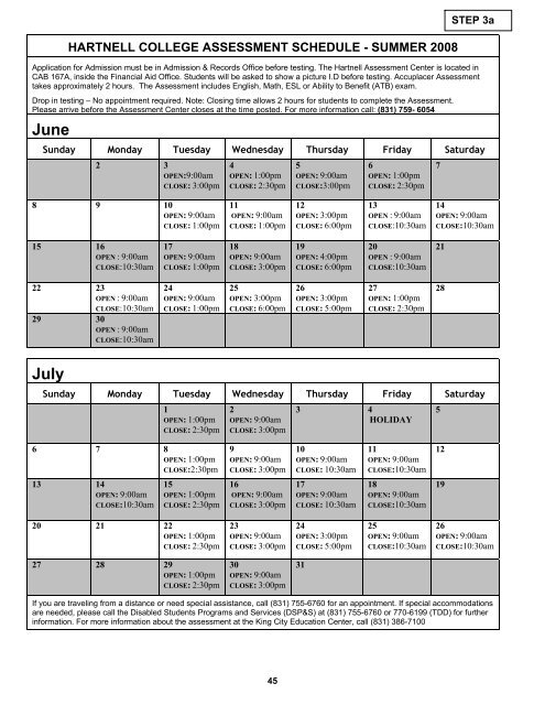 Admissions & Enrollment Information - Hartnell College!!