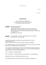 Gemeinderatssitzung (58 KB) - .PDF - Gemeinde Petronell-Carnuntum