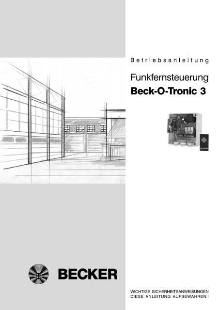 Beck-O-Tronic 3 - Becker-Antriebe - Home