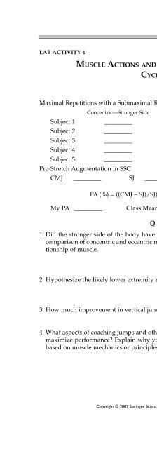 Fundamentals of Biomechanics