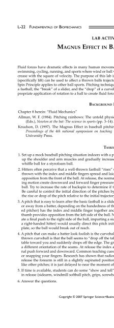 Fundamentals of Biomechanics