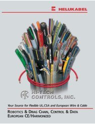 Cables & Wires 100-Page Catalog - Hi-Tech Controls