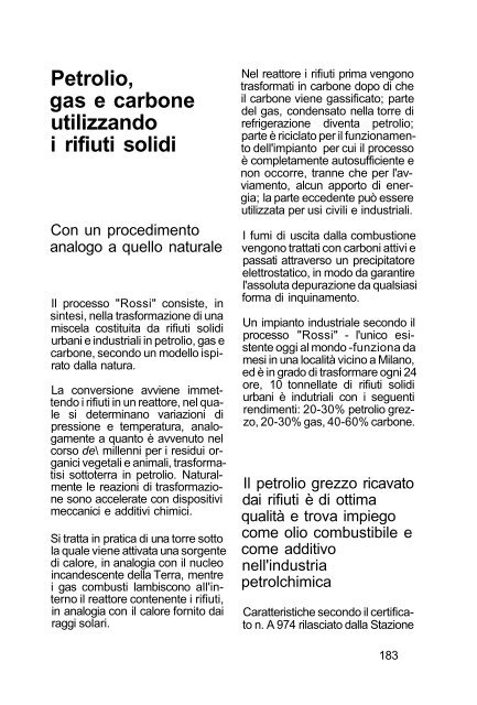 Petrolio dai Rifiuti - Documento senza titolo