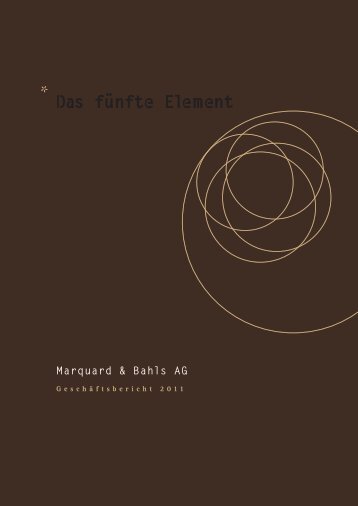 Download Geschäftsbericht 2011 - Marquard & Bahls AG