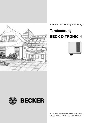 Torsteuerung BECK-O-TRONIC 4 - Neue Seite 1