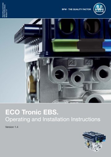 ECO Tronic EBS. - BPW | Bergische Achsen KG