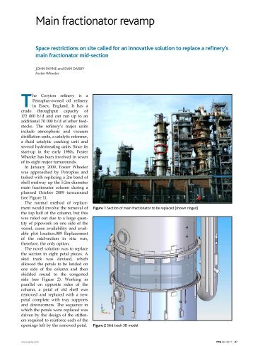 Main Fractionator Revamp at Coryton - Foster Wheeler